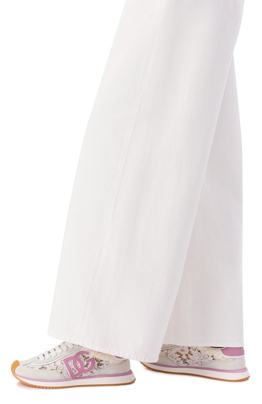 Комбинированные кроссовки DG Cushion Dolce & Gabbana CK2340/A9AC2 Белый  CK2340/A9AC2 Фото 3
