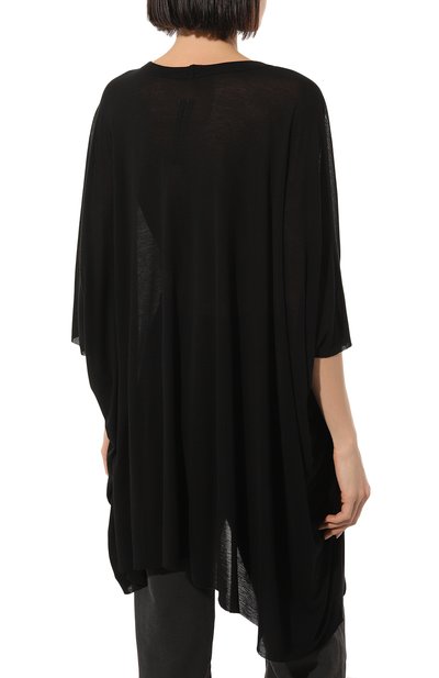 Футболка из вискозы и шелка RICK OWENS, арт. RP01C5204/JS, фото 4