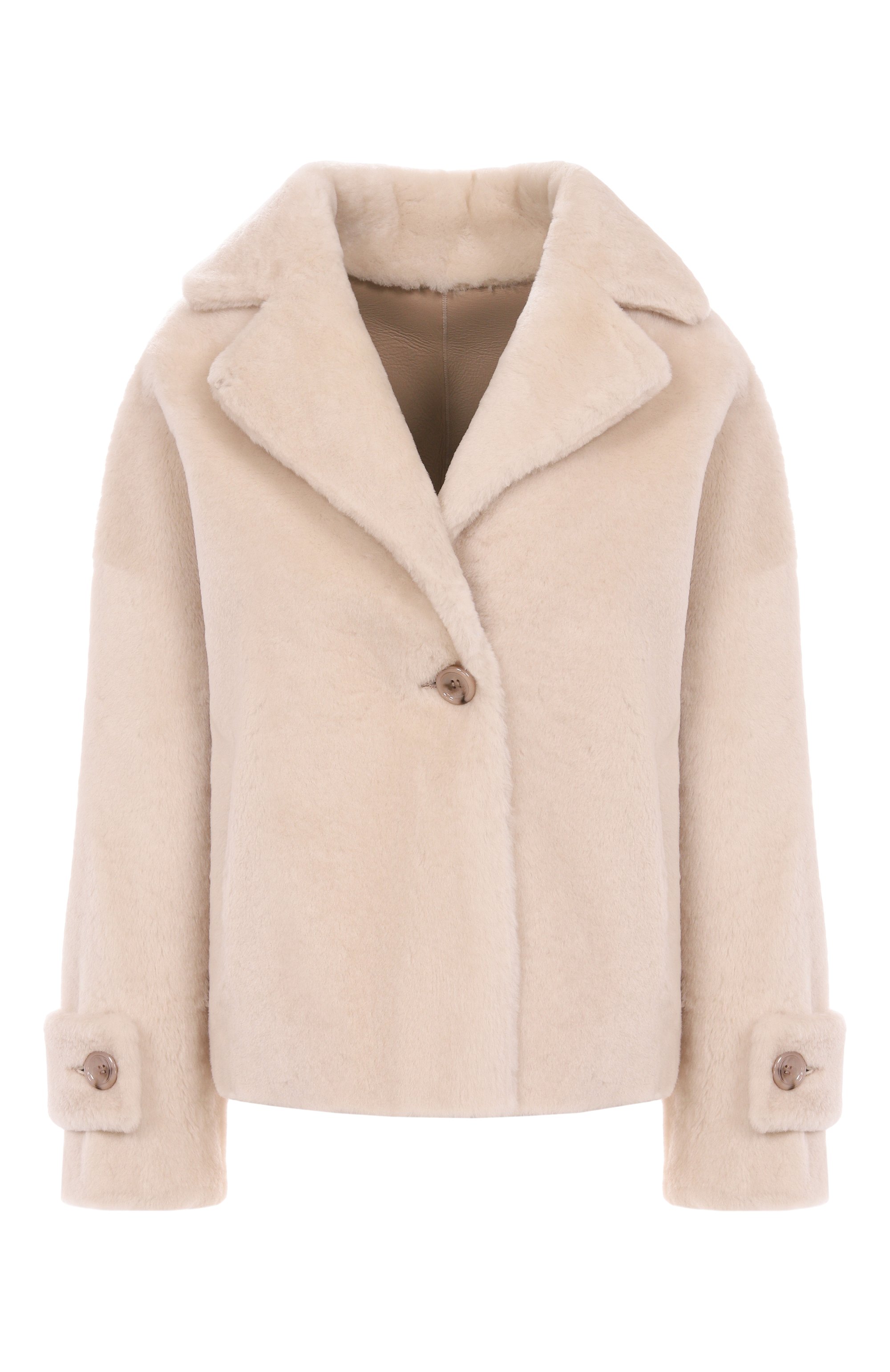 Двусторонняя дубленка из овчины MANZONI24, арт. 25M1295R-S21, фото 1