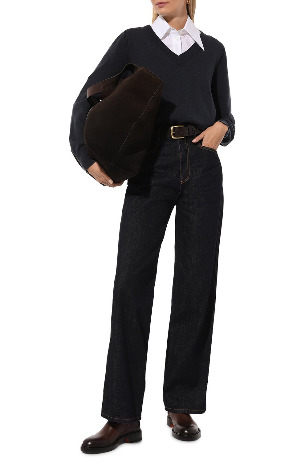 Кожаные полусапоги SANTONI, арт. WSAG70562BJ2TLGA, фото 2