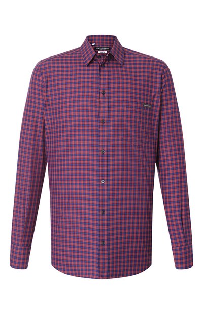 Мужская хлопковая рубашка DOLCE & GABBANA, арт. G5JZ9T/GJ284