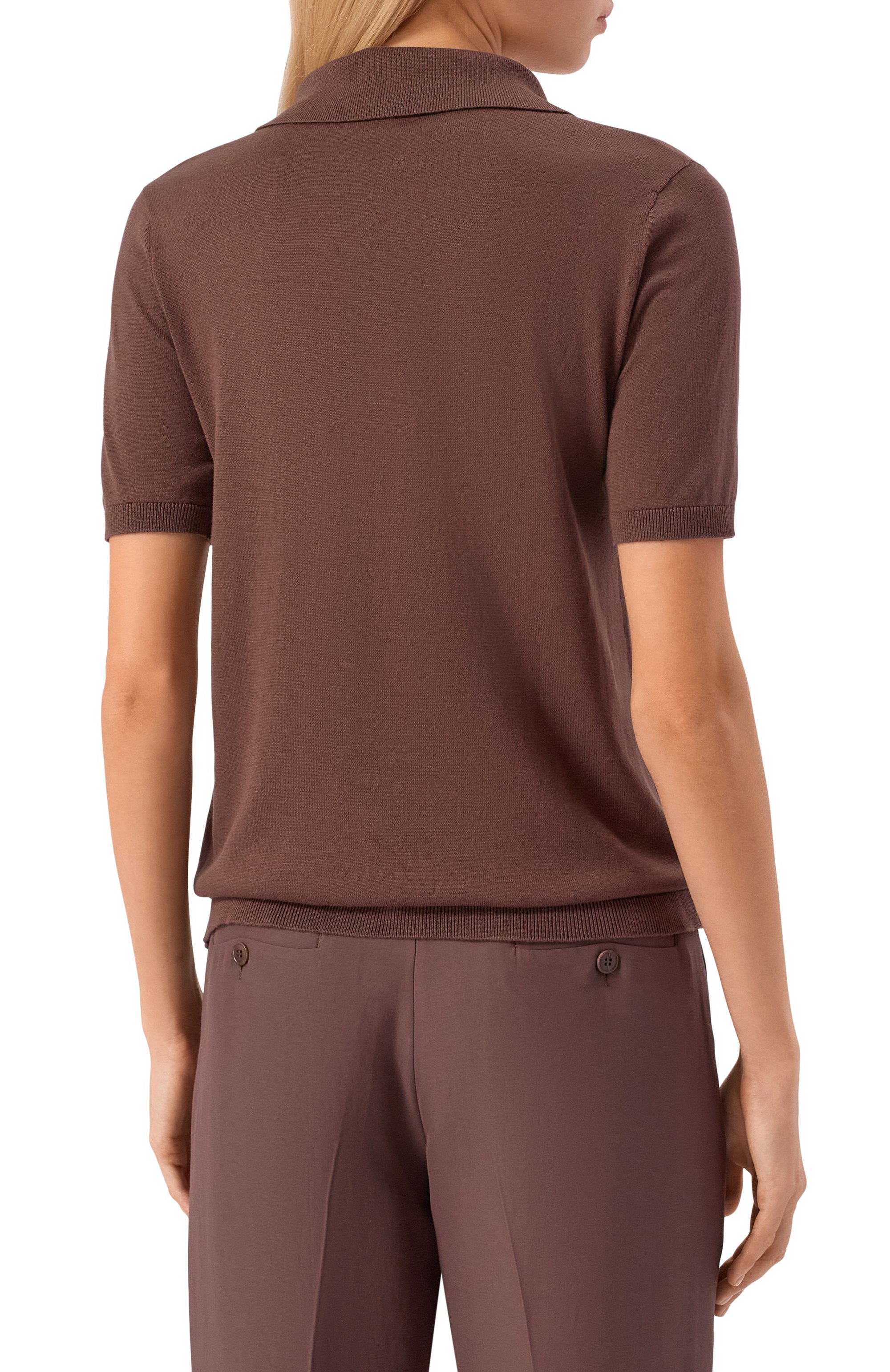 Поло из шелка и хлопка WEEKEND MAX MARA, арт. R0NC0L0, фото 4