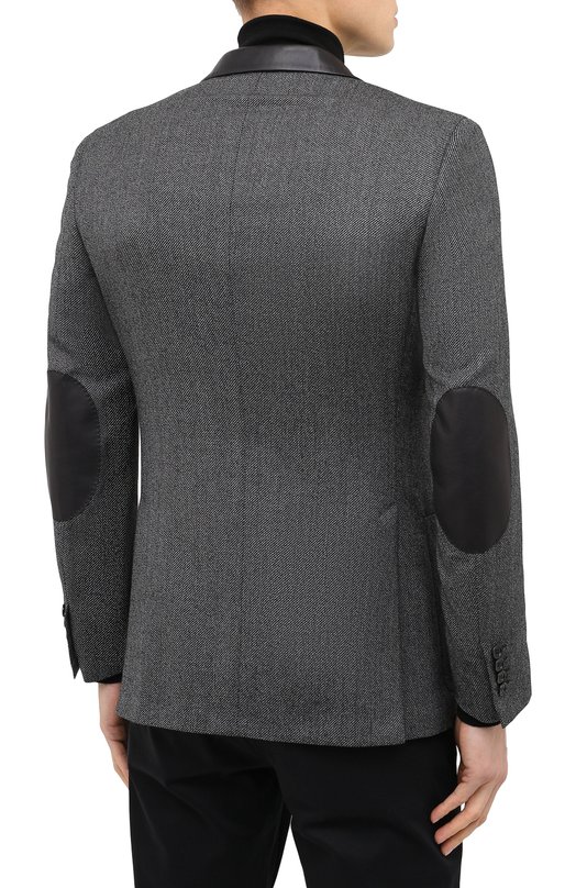 Шерстяной пиджак Brioni RGI40L/09A4L/TALETE Серый  RGI40L/09A4L/TALETE Фото 4