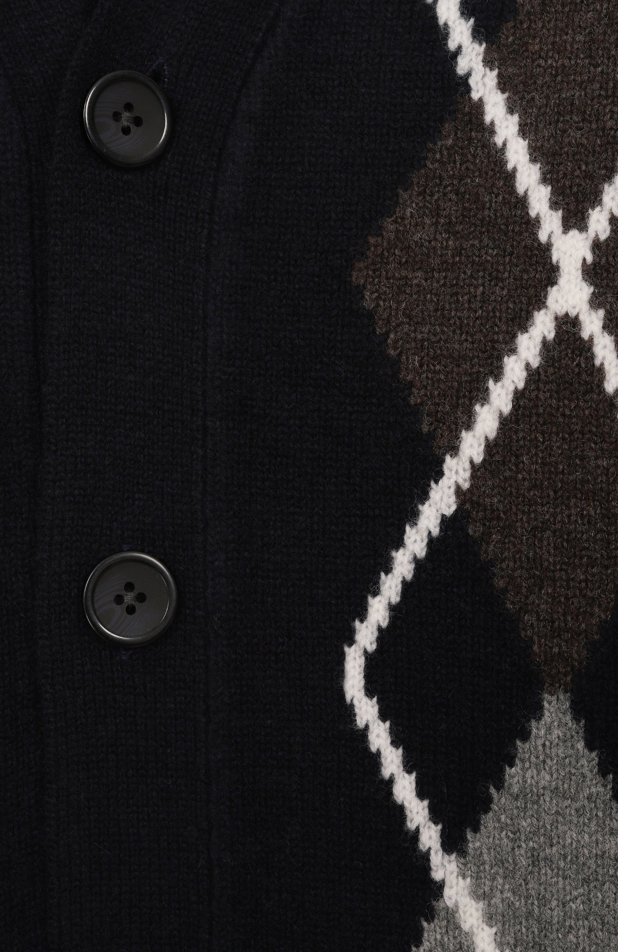 Шерстяной кардиган PAOLO PECORA MILANO темно-синего цвета по цене 29500 руб., арт. PP4088/6-12, фото 3 Шерстяной кардиган PAOLO PECORA MILANO, арт. PP4088/6-12, фото 3