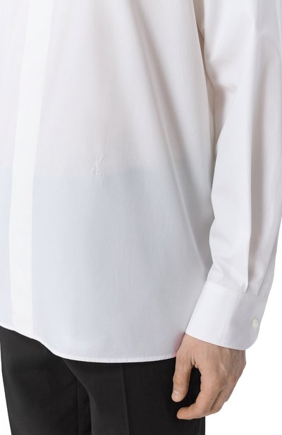 Хлопковая рубашка SAINT LAURENT, арт. 826821/Y2M03, фото 5