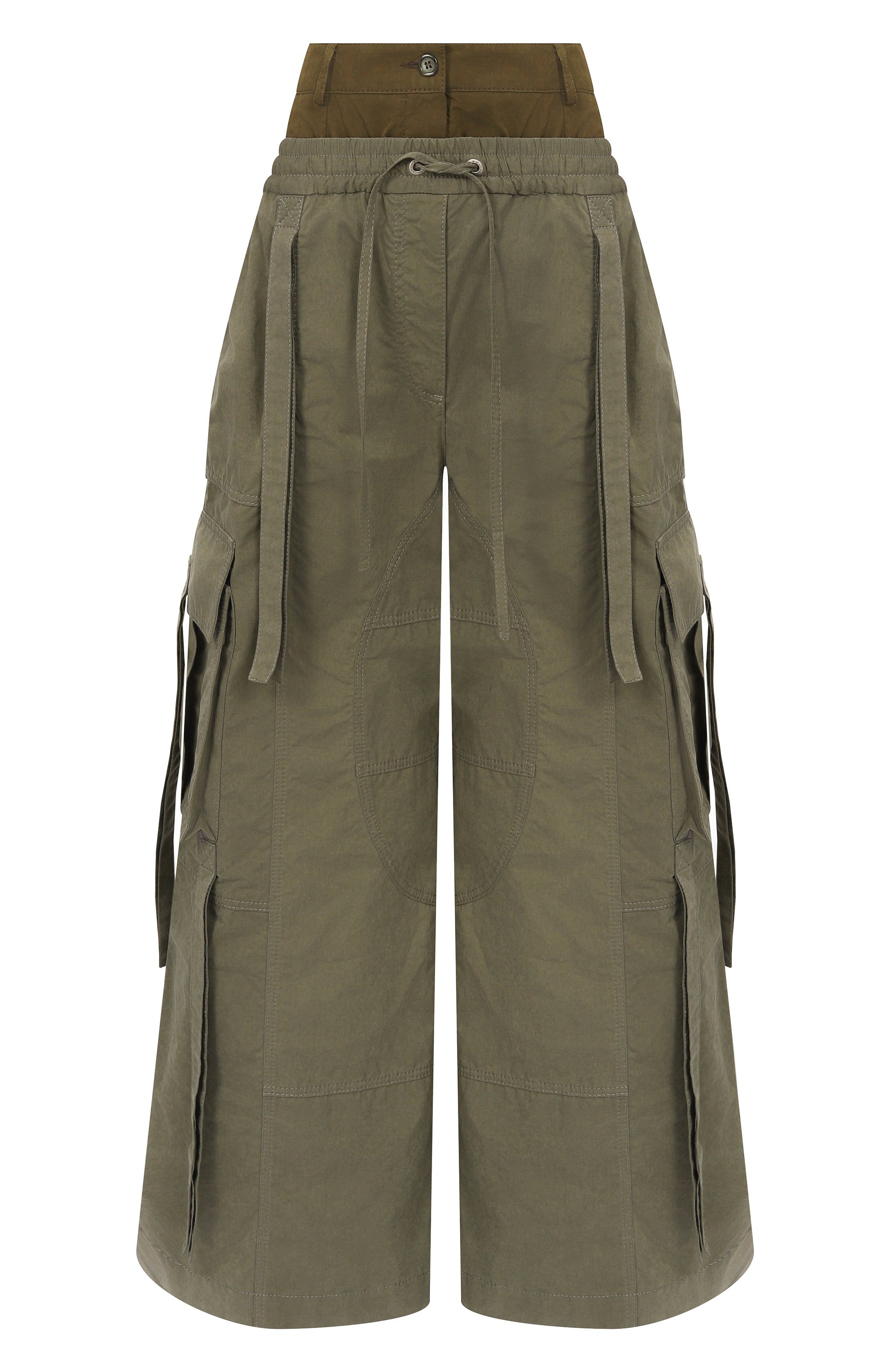 Брюки-карго DOLCE & GABBANA хаки цвета по цене 191500 руб., арт. FTDGXT/HUMS8, фото 1 Брюки-карго DOLCE & GABBANA, арт. FTDGXT/HUMS8, фото 1