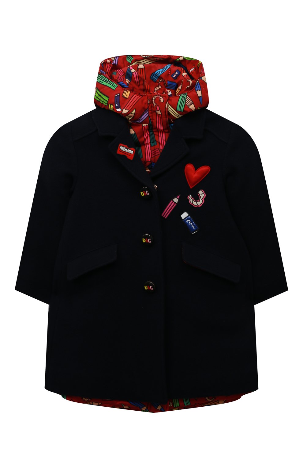 Шерстяное пальто с пуховой курткой DOLCE & GABBANA, арт. L53C45/G7TIQ/0UTLET AW22-23, фото 1