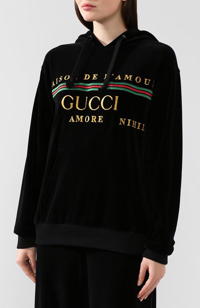 Хлопковое худи GUCCI, арт. 595773/XJBT1, фото 3