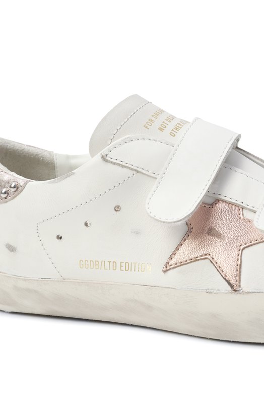 Кожаные кеды Old School LTD Golden Goose Deluxe Brand GWF00177.F007267 Белый  GWF00177.F007267 Фото 7