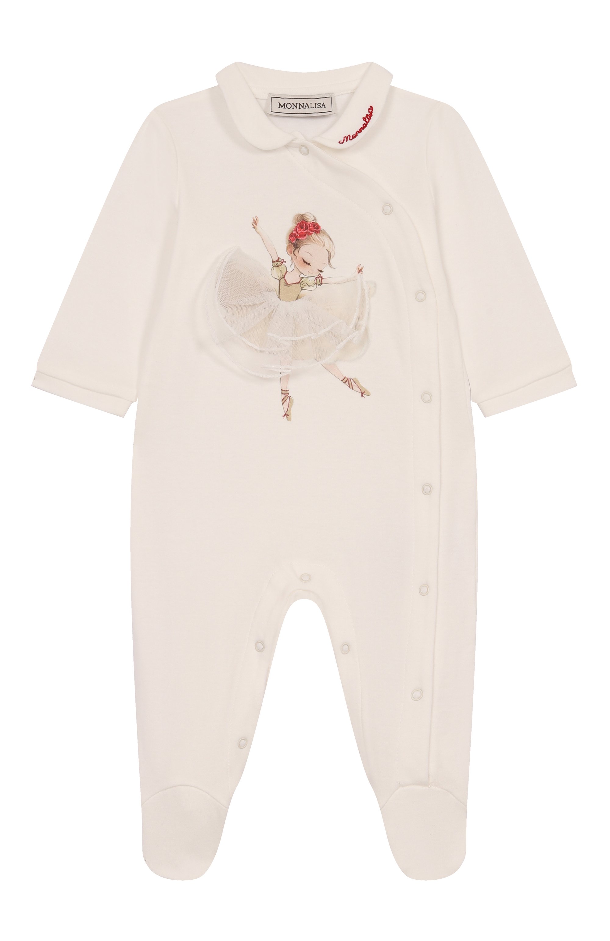 Хлопковый комбинезон MONNALISA, арт. 35F210, фото 1