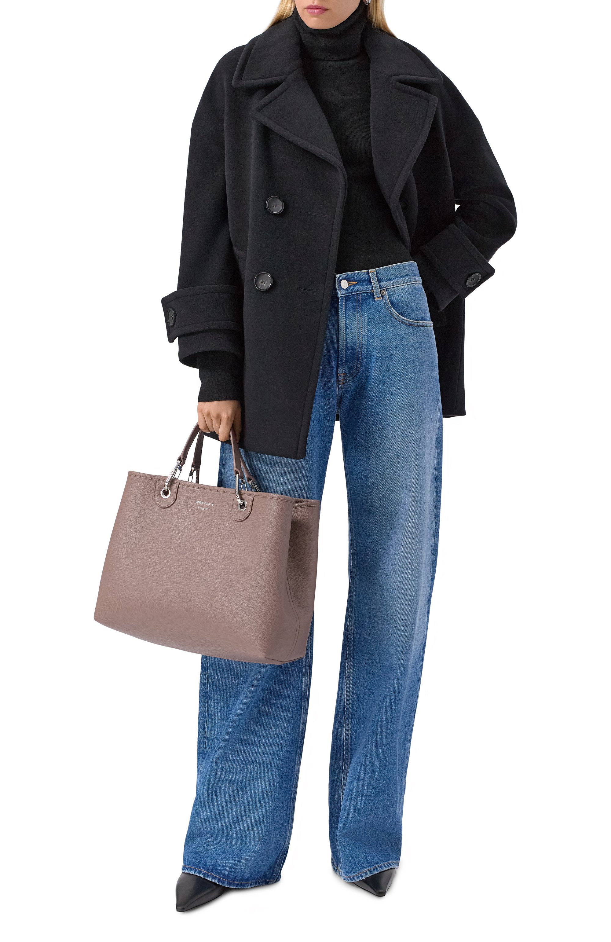 Сумка-тоут myea medium EMPORIO ARMANI темно-бежевого цвета по цене 37800 руб., арт. EW000360/AF12036, фото 7 Сумка-тоут myea medium EMPORIO ARMANI, арт. EW000360/AF12036, фото 7