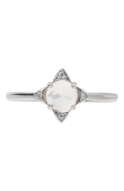 Женское кольцо роза ветров с кварцем MOONKA, арт. tr-rr-qrz