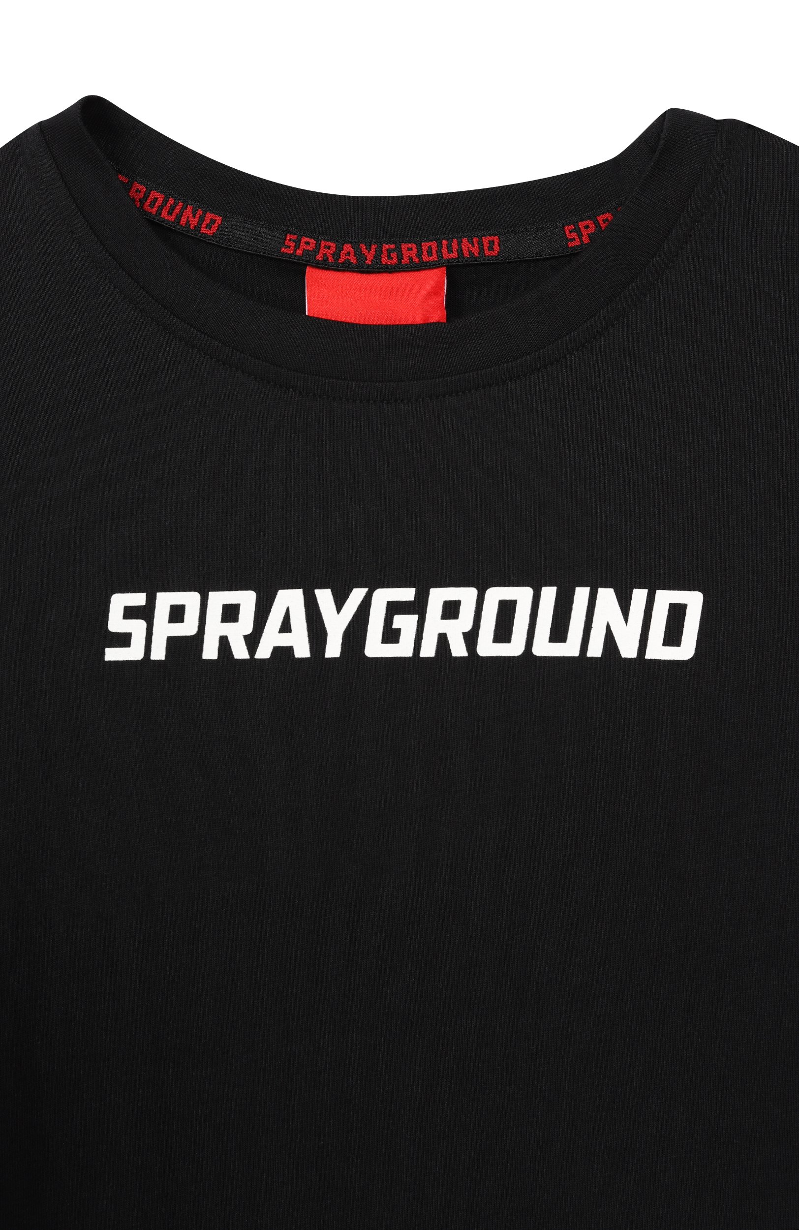 Хлопковая футболка SPRAYGROUND, арт. SPY1565BLK/SHARK SH0RT 0VER T-SHIRT BLK, фото 3