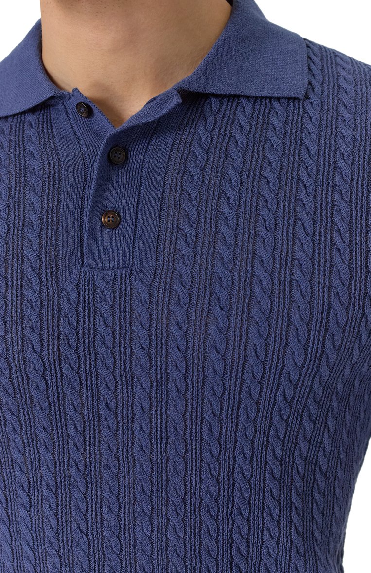 Поло изо льна и хлопка SLOWEAR, арт. 810212/Z1355, фото 1