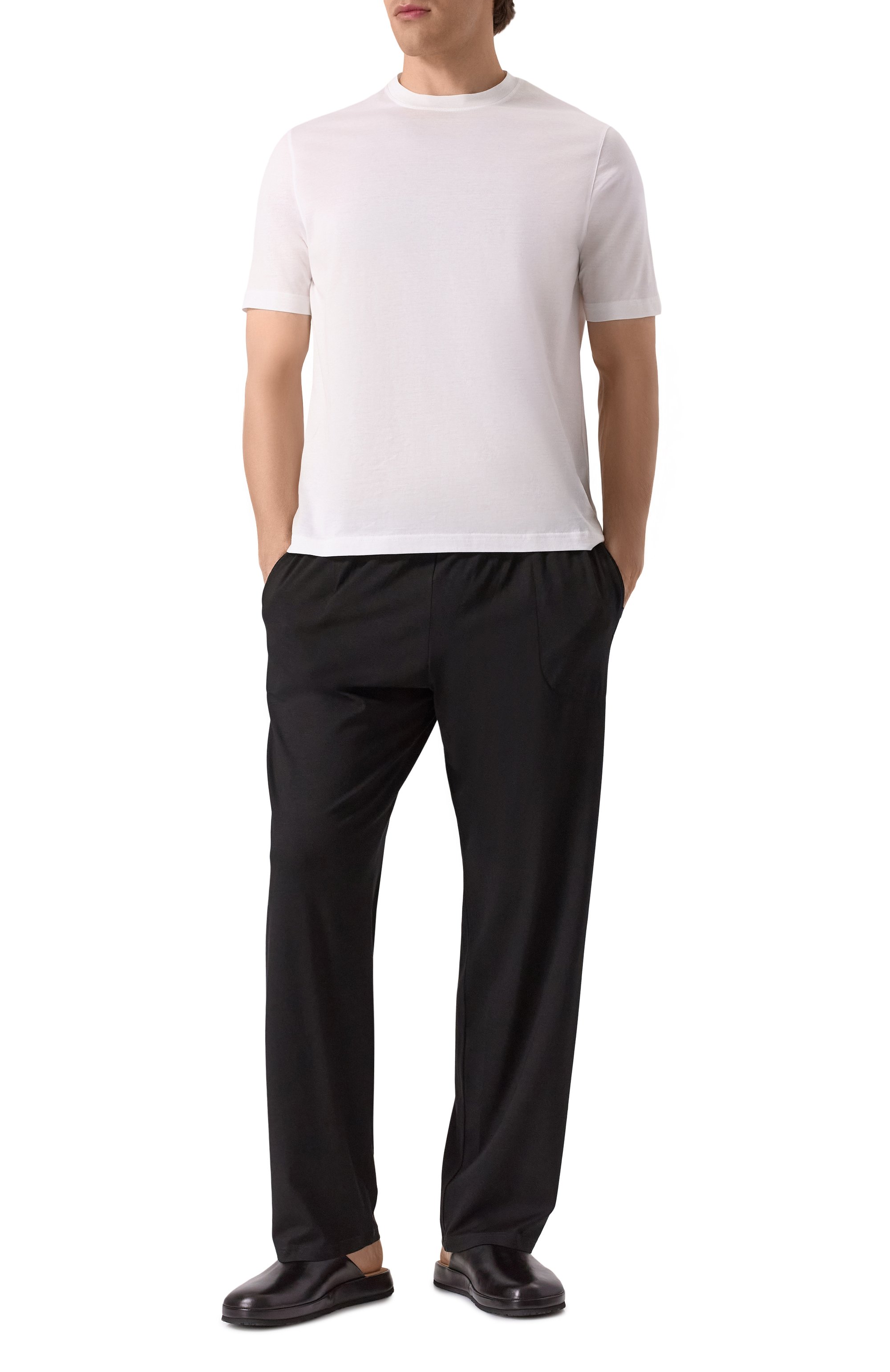 Кожаные домашние туфли FARFALLA черного цвета по цене 43050 руб., арт. F9/SERR.ANTIK, фото 2 Кожаные домашние туфли FARFALLA, арт. F9/SERR.ANTIK, фото 2