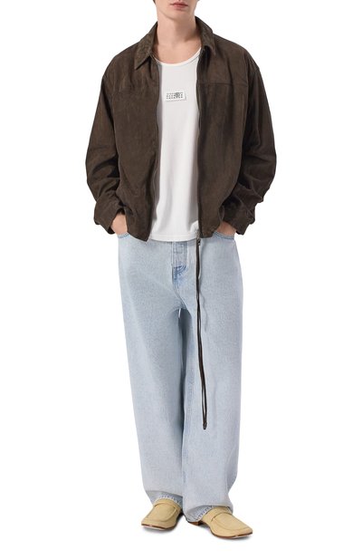 Замшевые лоферы swing-toe MM6, арт. SH3WR0008/P7704, фото 2