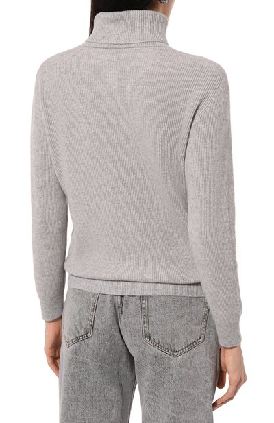 Кашемировая водолазка BRUNELLO CUCINELLI серого цвета по цене 184500 руб., арт. M12175403, фото 4 Кашемировая водолазка BRUNELLO CUCINELLI, арт. M12175403, фото 4