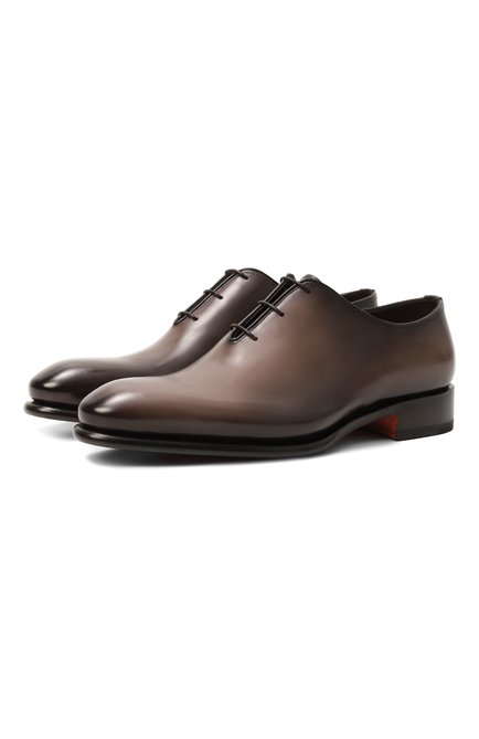 Мужские кожаные оксфорды carter SANTONI, арт. MCCG16229MC1HFUL