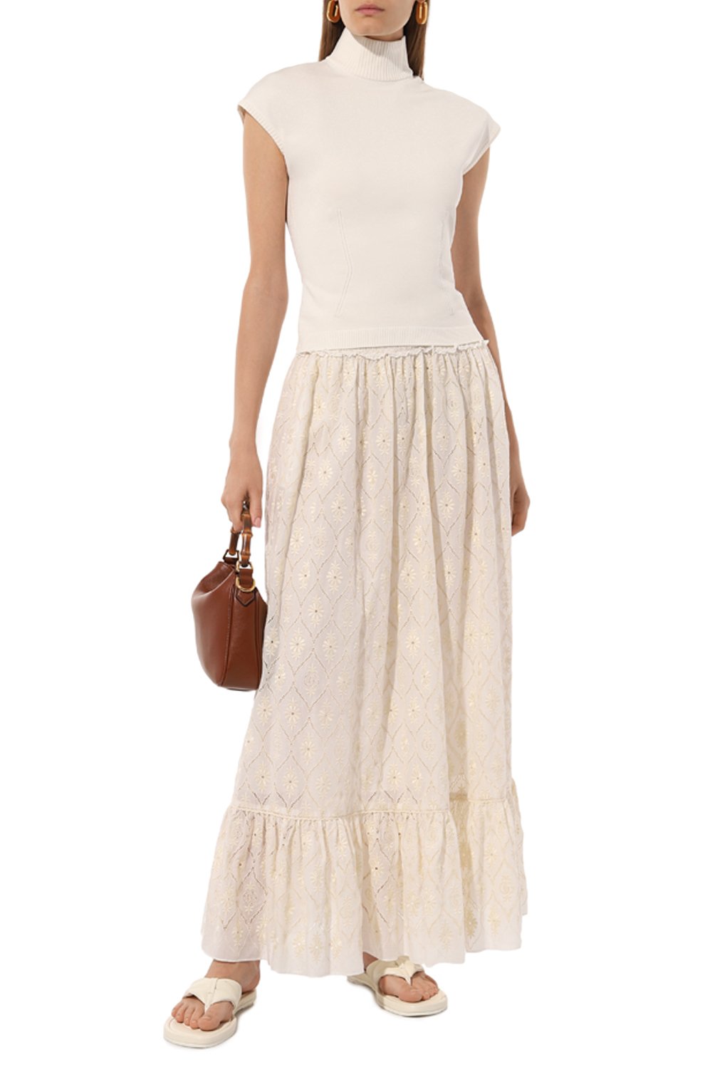 Хлопковая юбка GUCCI, арт. 752594/ZANX5, фото 2