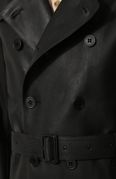 Кожаный тренч с поясом BURBERRY, арт. 4051825, фото 5