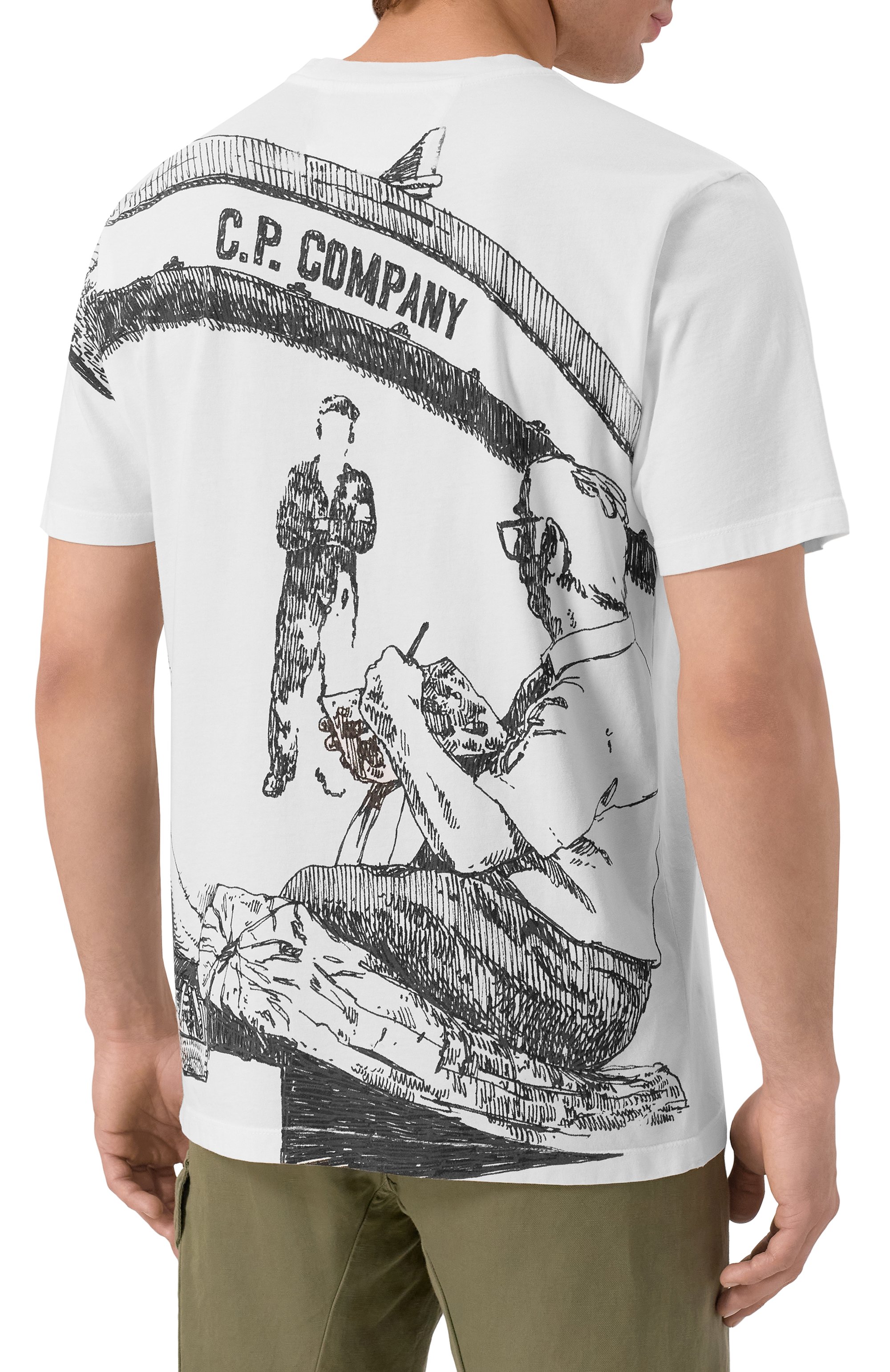 Хлопковая футболка C.P. COMPANY, арт. 18CMTS317A005431G, фото 4