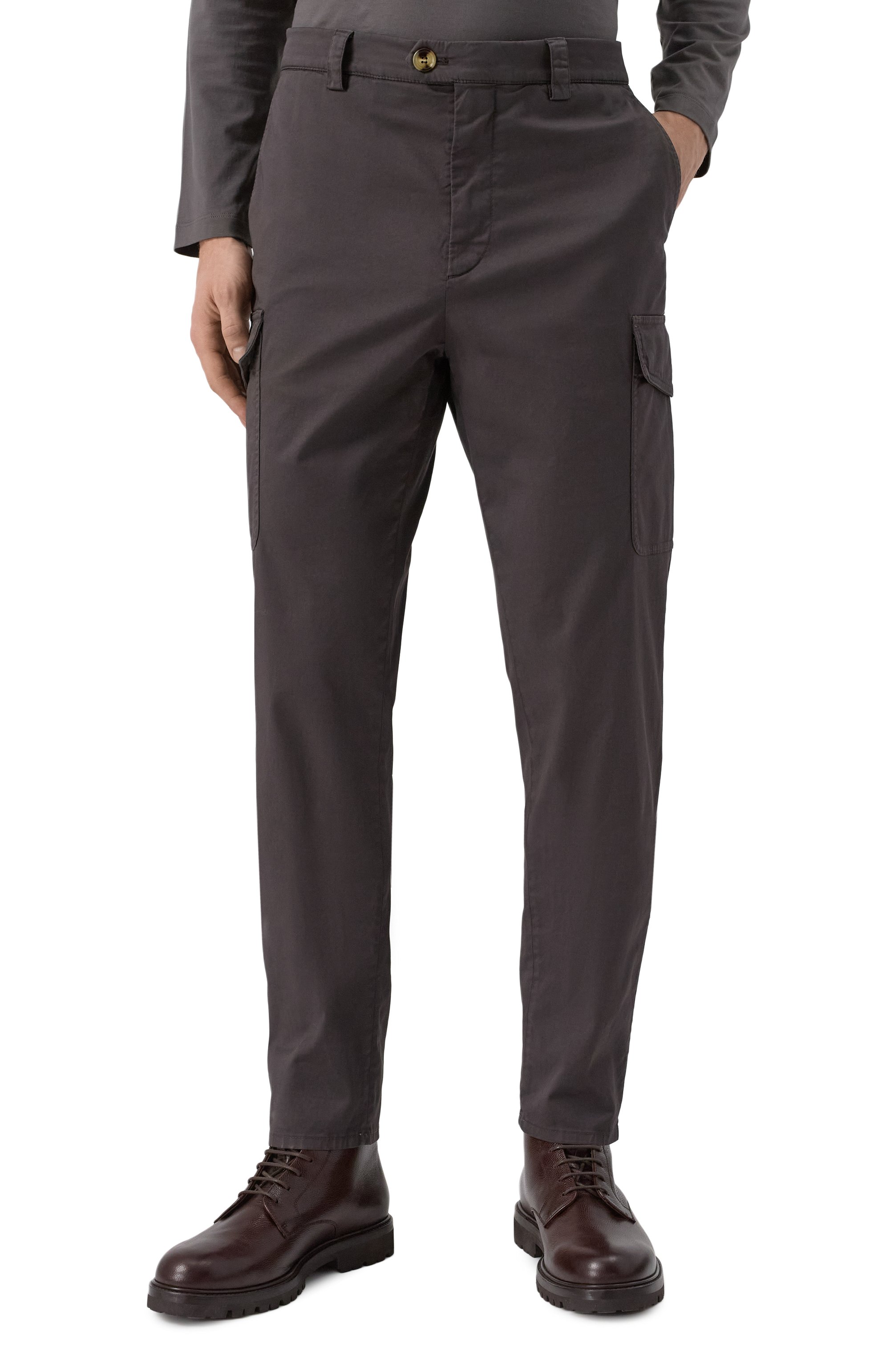 Хлопковые брюки-карго BRUNELLO CUCINELLI, арт. M289LE1890, фото 3