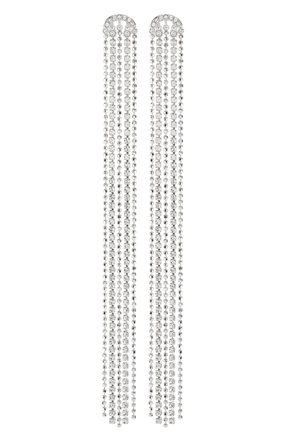 Серьги fit SWAROVSKI серебряного цвета по цене 11890 руб., арт. 5490190, фото 1 Серьги fit SWAROVSKI, арт. 5490190, фото 1