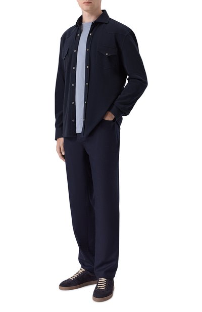 Мужская хлопковая футболка BRUNELLO CUCINELLI, арт. M0B138440