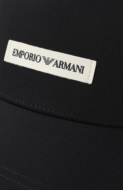 Хлопковая бейсболка EMPORIO ARMANI темно-синего цвета по цене 12350 руб., арт. 627921/CC991, фото 3 Хлопковая бейсболка EMPORIO ARMANI, арт. 627921/CC991, фото 3