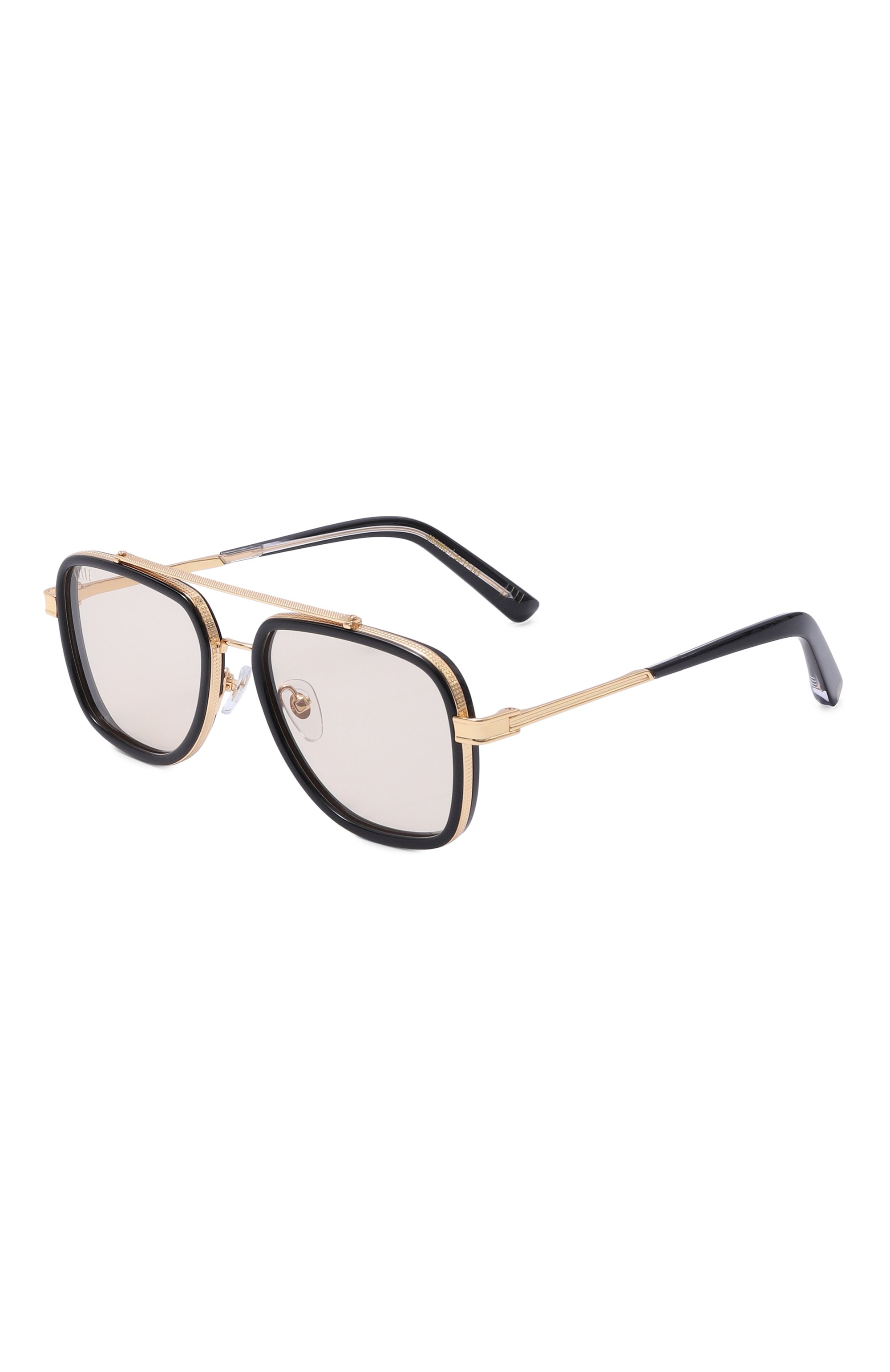 Солнцезащитные очки 9FIVE черного цвета по цене 36500 руб., арт. CR0WNS-BLACK/G0LD/BR0NZE, фото 1 Солнцезащитные очки 9FIVE, арт. CR0WNS-BLACK/G0LD/BR0NZE, фото 1