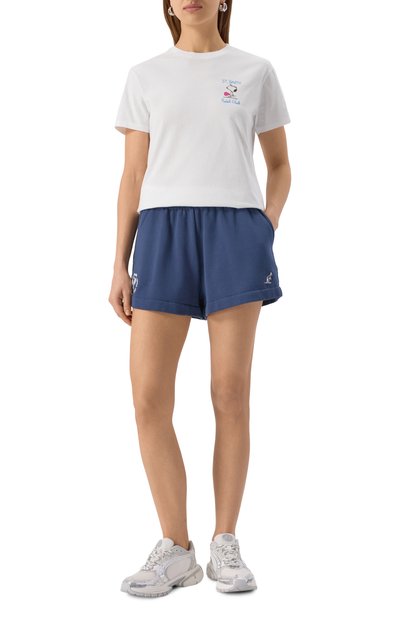 Хлопковая футболка MC2 SAINT BARTH белого цвета по цене 10750 руб., арт. STBW EMILIE/03138H, фото 2 Хлопковая футболка MC2 SAINT BARTH, арт. STBW EMILIE/03138H, фото 2