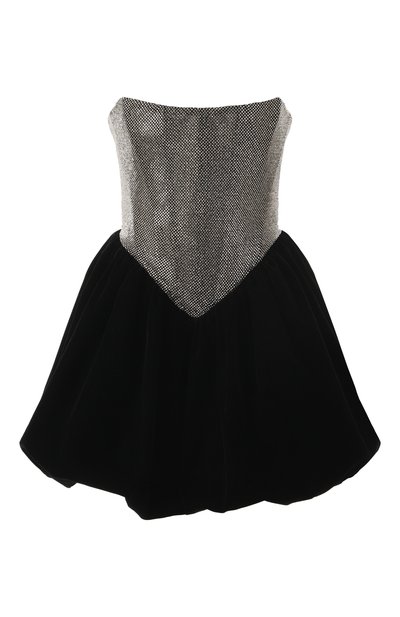 Бархатное платье с отделкой стразами ALINE, арт. AL151020, фото 1