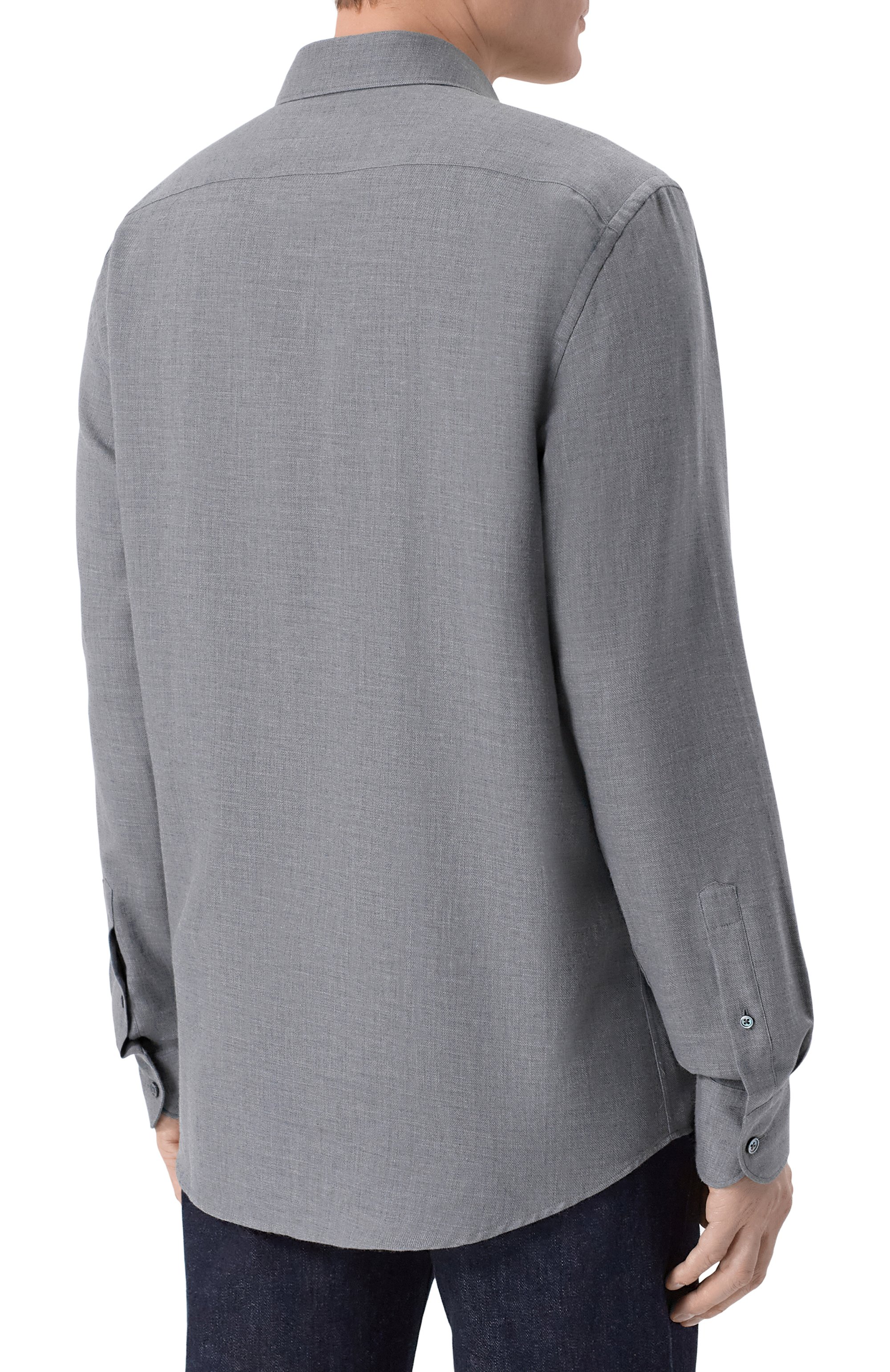 Рубашка из хлопка и кашемира ZEGNA, арт. SRF5/RE8X44A6, фото 4