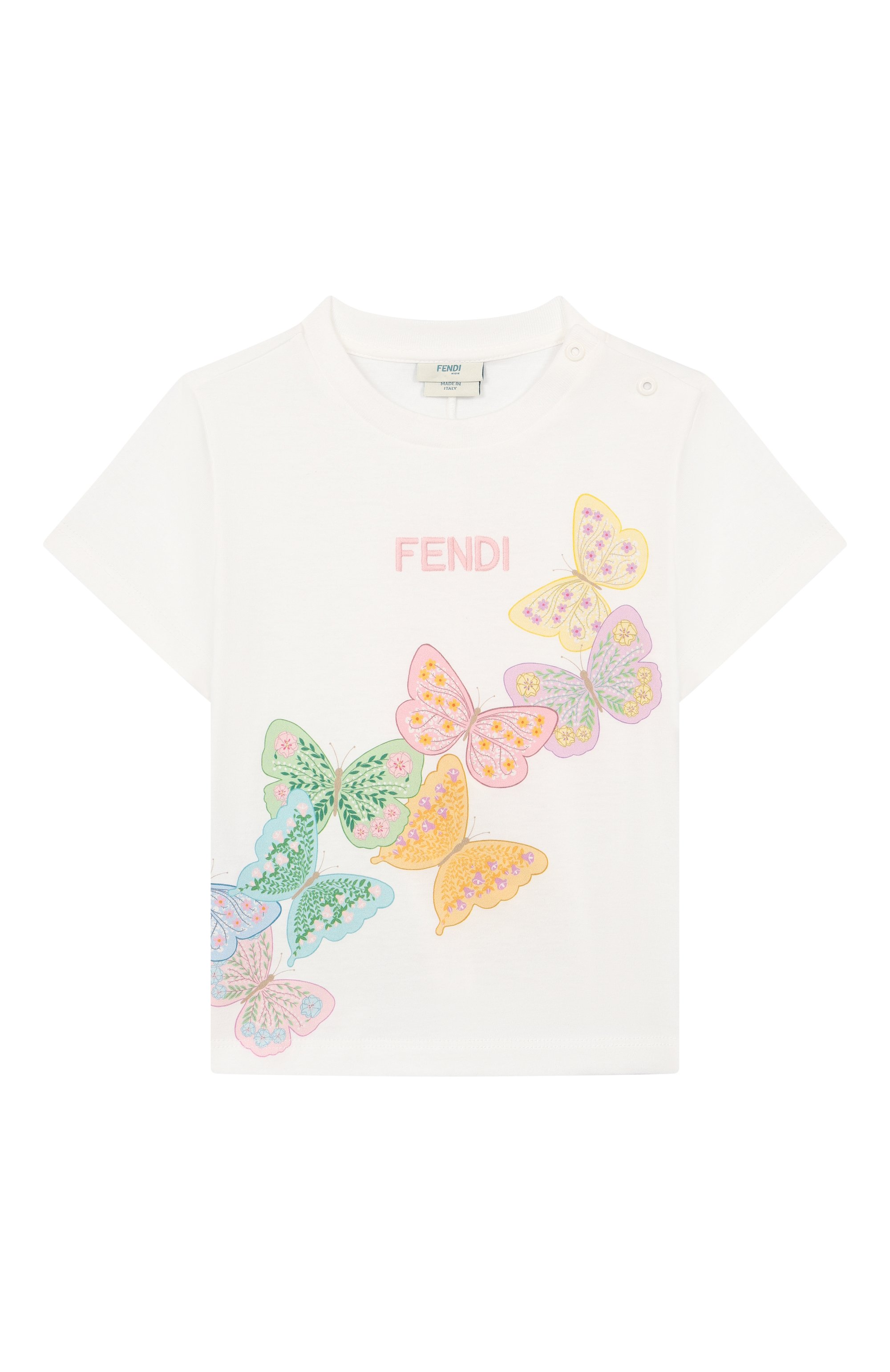 Хлопковая футболка FENDI, арт. BFI182/7AJ, фото 1