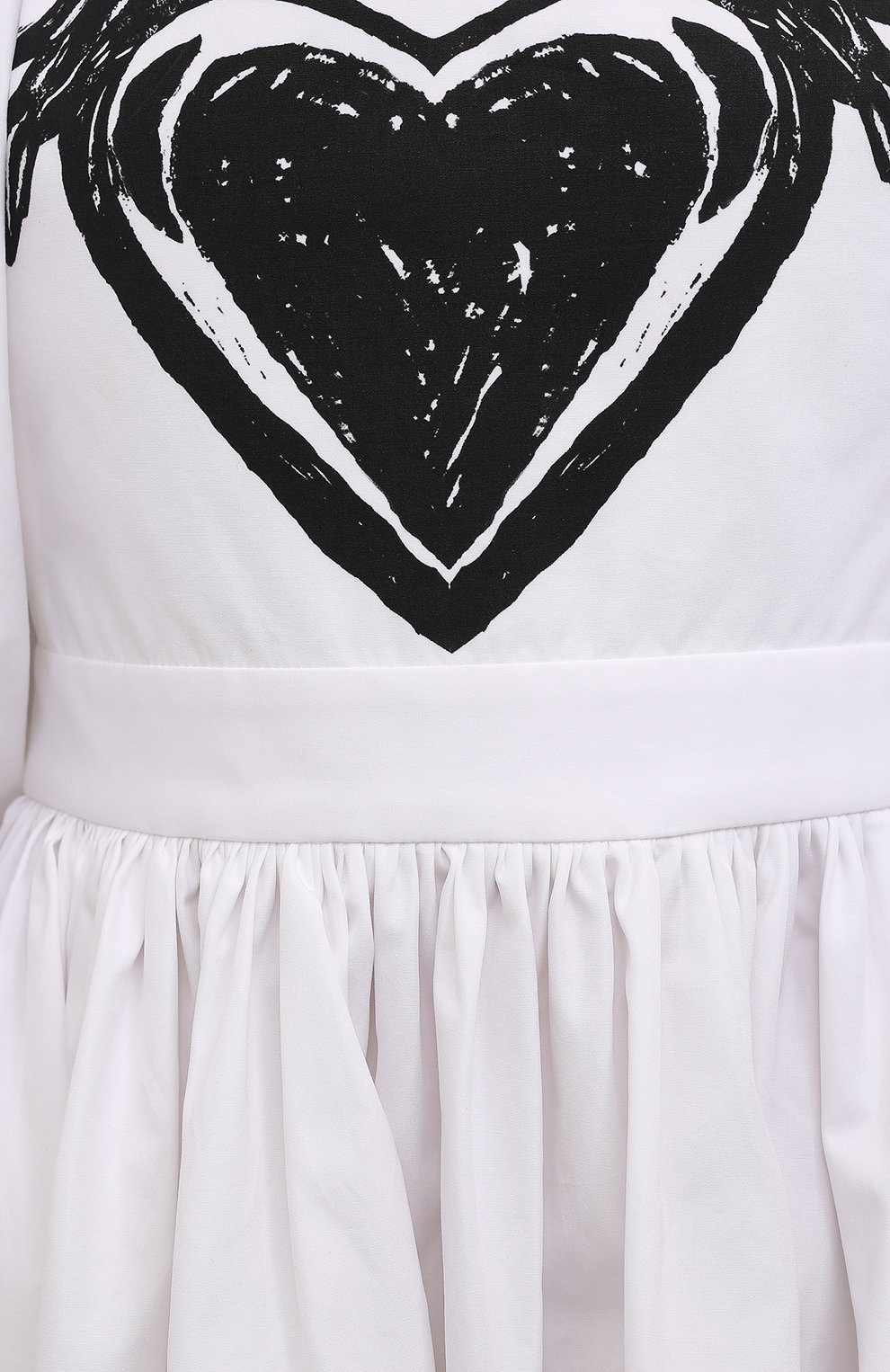 Хлопковое платье ALEXANDER MCQUEEN черно-белого цвета по цене 419500 руб., арт. 668067/QZADH, фото 5 Хлопковое платье ALEXANDER MCQUEEN, арт. 668067/QZADH, фото 5