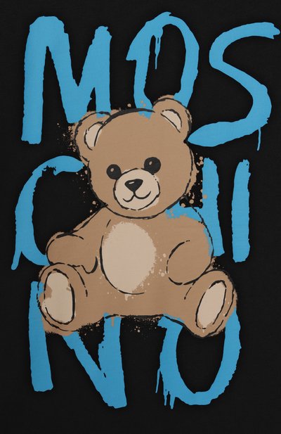 Хлопковая футболка MOSCHINO, арт. HNM05G/LAA20/10-14, фото 3