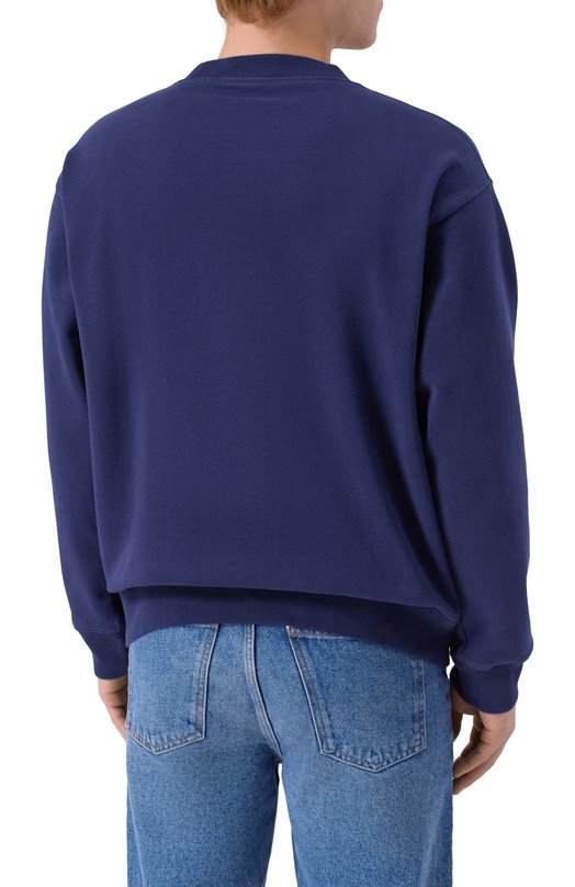 Хлопковый свитшот Sporty and Rich ST071602231BL106 Синий  ST071602231BL106 Фото 4