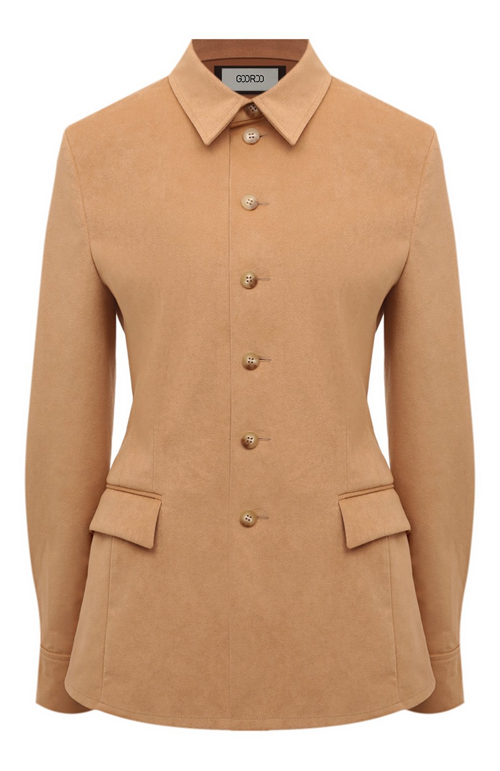 Жакет GOOROO бежевого цвета по цене 177930 руб., арт. SH013-0009-102-FW24/25, фото 1 Жакет GOOROO, арт. SH013-0009-102-FW24/25, фото 1