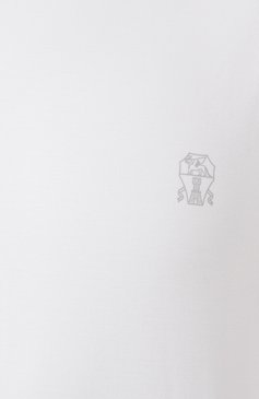 Мужская хлопковая футболка BRUNELLO CUCINELLI белого цвета, арт. M0B138440 | Фото 6 (Материал сплава: Проставлено; Длина (для топов): Стандартные; Драгоценные камни: Проставлено; Рукава: Короткие; Принт: Без принта; Стили: Кэжуэл; Материал внешний: Хлопок; Мужское Кросс-КТ: Футболка-одежда; Кросс-КТ: Джерси)