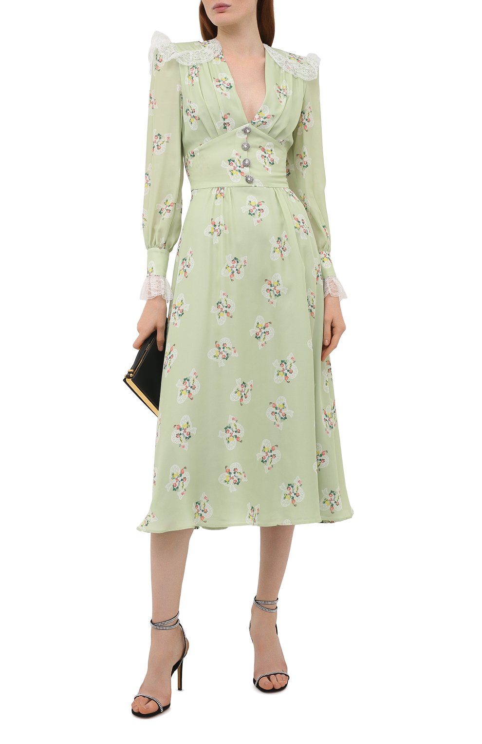 Шелковое платье ALESSANDRA RICH, арт. FAB2370-F3102, фото 2