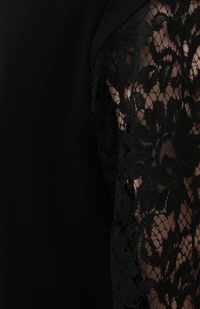 Пуловер из кашемира и хлопка DOLCE & GABBANA черного цвета по цене 128000 руб., арт. FX960T/JAM70, фото 5 Пуловер из кашемира и хлопка DOLCE & GABBANA, арт. FX960T/JAM70, фото 5