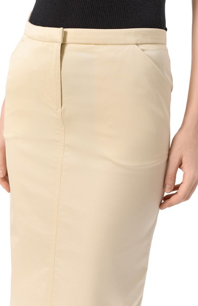 Юбка из хлопка и вискозы TOTEME, арт. 252-WRB0259-FB0391, фото 5