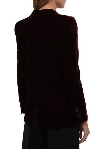 Бархатный жакет SAINT LAURENT, арт. 517740/Y525R, фото 4