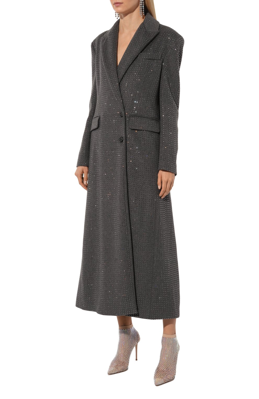 Пальто с отделкой стразами GIUSEPPE DI MORABITO, арт. 03PFC0047FC 03350, фото 3