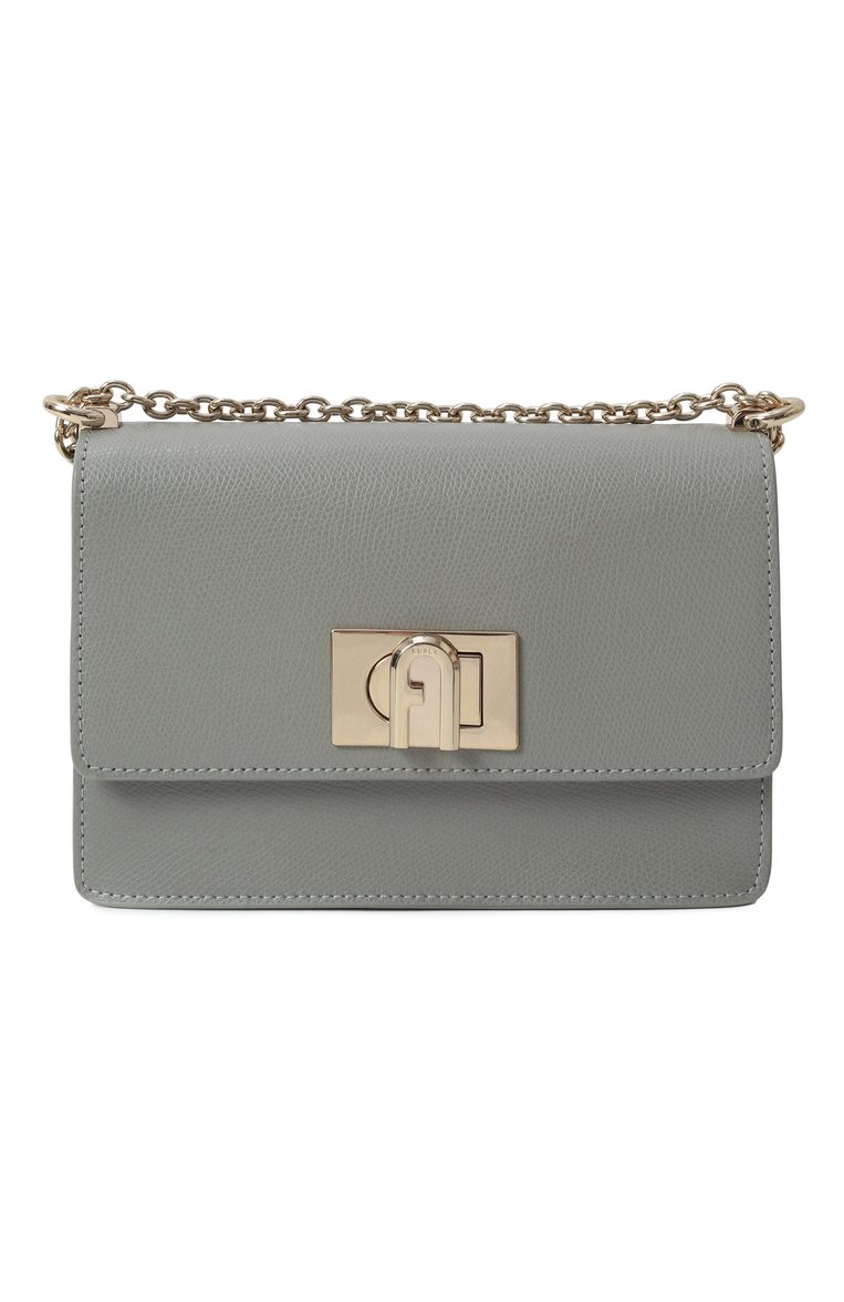 Женская сумка furla 1927 mini FURLA серого цвета, арт. BAFKACO/ARE000 | Фото 1 (Ремень/цепочка: На ремешке; Размер: mini; Материал: Натуральная кожа; Драгоценные камни: Проставлено; Материал сплава: Проставлено)