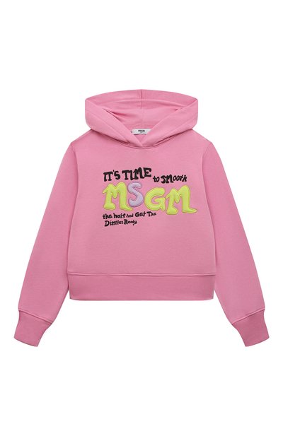 Хлопковое худи MSGM KIDS, арт. MS029185, фото 1