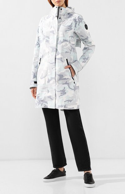 Плащ kitsilano с капюшоном CANADA GOOSE хаки цвета по цене 54300 руб., арт. 5611LBP, фото 2 Плащ kitsilano с капюшоном CANADA GOOSE, арт. 5611LBP, фото 2