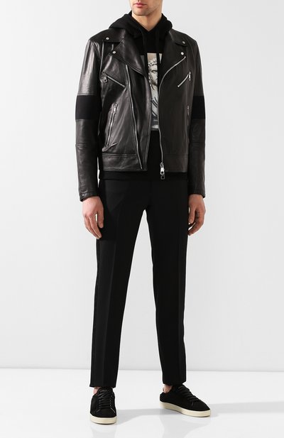 Кожаная косуха NEIL BARRETT, арт. PBPE577C/L700, фото 2