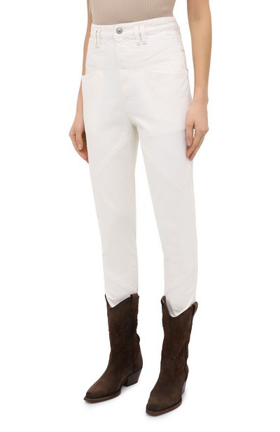 Джинсы ISABEL MARANT белого цвета по цене 49950 руб., арт. PA1759-20H029I/NADEL0ISA, фото 3 Джинсы ISABEL MARANT, арт. PA1759-20H029I/NADEL0ISA, фото 3
