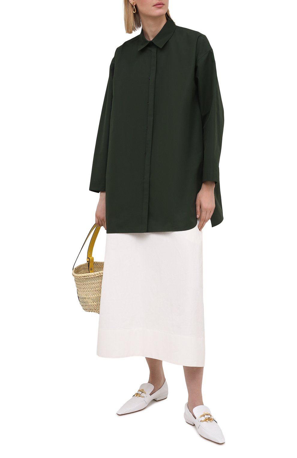 Хлопковая рубашка JIL SANDER, арт. JSWS606905-WS244200, фото 2